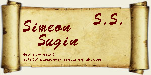 Simeon Šugin vizit kartica